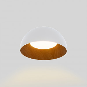 CCT 12W LED Ceiling Lamp - Wood Effect - ø35cm