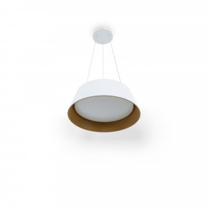 CCT LED Pendant Lamp - 24W - Wood effect - ø46cm