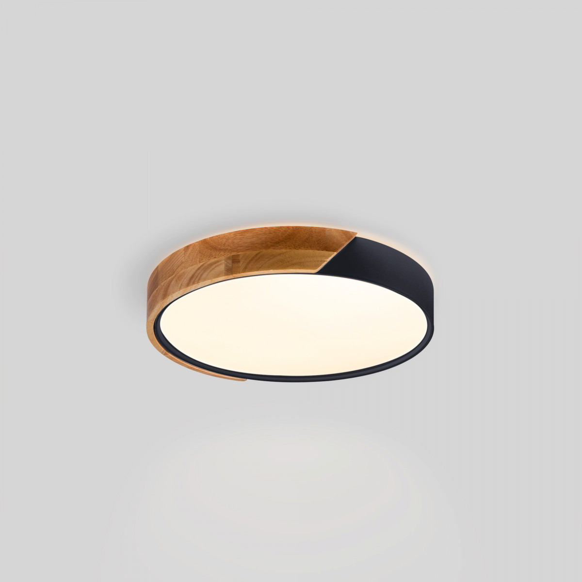 CCT LED 24W Ceiling Light - Wood and Polycarbonate - ø40cm - IP22