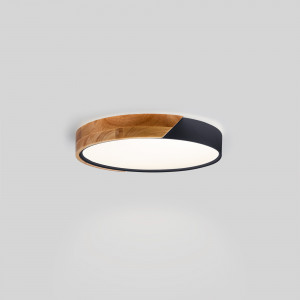 CCT LED 24W Ceiling Light - Wood and Polycarbonate - ø40cm - IP22