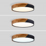 CCT LED 24W Ceiling Light - Wood and Polycarbonate - ø40cm - IP22