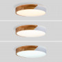 CCT LED 24W Ceiling Light - Wood and Polycarbonate - ø40cm - IP22