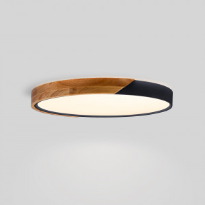 CCT LED 36W ceiling light - Wood and Polycarbonate - ø50cm - IP22