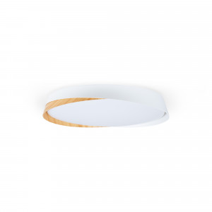 CCT LED 36W ceiling light - Wood effect - ø50cm - IP22