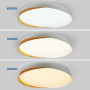 CCT LED 36W ceiling light - Wood effect - ø50cm - IP22