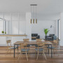 Minimalist triple pendant light "Bila 3" - GU10