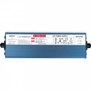 Waterproof slim power supply 150W 24V - 6.3A - IP67