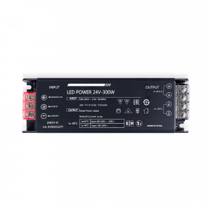 Slim Power Supply 300W 24V - 12.5A - High Efficiency - IP20