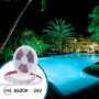 Submersible 24V DC LED Strip - Monochrome - 9.6W/m - 12mm - IP68 - 10 metres - 120LED/m