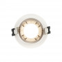 KIT - Recessed downlight ring Ø90mm (white/champagne) + Bulb GU10 5,4W + Socket