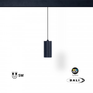 Magnetic-track LED pendant spotlight - 48V - 5W - dimmable DALI-2