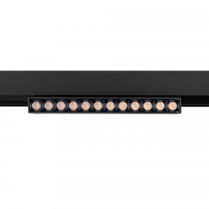 Adjustable linear track light 48V - 12W - 4000K - OSRAM Chip - UGR18 - Black