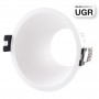 KIT - Recessed downlight ring Ø93mm (white) + 5.4W GU10 Bulb + Socket