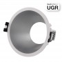 KIT - Recessed downlight ring Ø93mm (silver) + 5.4W GU10 Bulb + Socket