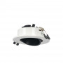 KIT - Recessed downlight ring Ø90mm (black/white) + 5.4W GU10 Bulb + Socket