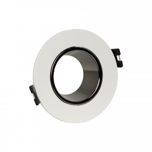 Recessed downlight ring Ø90mm (white/grey) + 5.4W GU10 Bulb + Socket