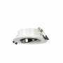 Recessed downlight ring Ø90mm (white/grey) + 5.4W GU10 Bulb + Socket