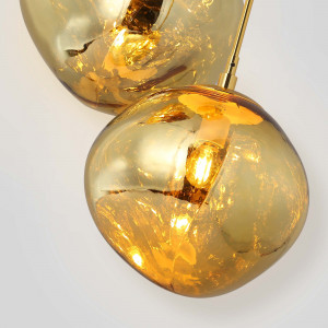 Triple crystal pendant lamp "KADNIS" - 3 x E27