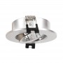 KIT Tilting recessed downlight Ø90mm (silver) + 5.4W GU10 Bulb + Socket | LED downlights