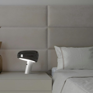 Designer table lamp "Flick" - Metal and marble - E27 | small table lamps