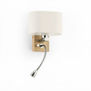 Wall light with LED reading lamp "Arti" - E27 + 3W