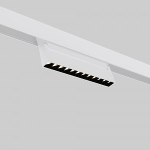 Adjustable linear spotlight for magnetic track 48V- 12W - 4000K - OSRAM Chip - UGR18 - White