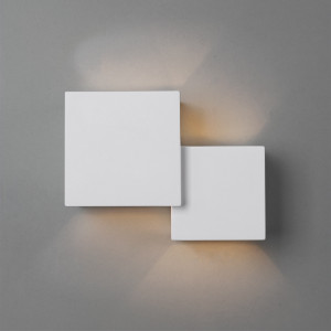 Wall light "Cube" - plaster - 2 x G9 | wall lighting