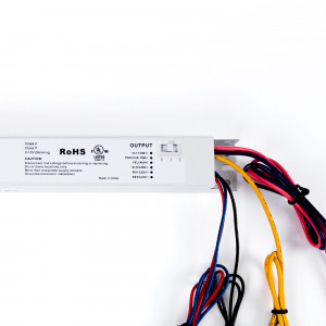 Driver for CCT LED linear light - Dimmable 0-10V + 12V power supply - 30-42V DC - 44W - 650-1050mA