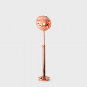 Design floor lamp "Ana" - Height-adjustable - Copper colour | floor lamps for living room