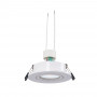 KIT Tilting recessed downlight Ø90mm (white) + 5.4W GU10 Bulb + Socket | LED downlights