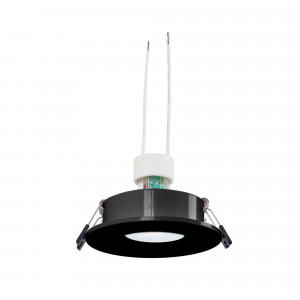 KIT Tilting recessed downlight Ø90mm (black) + 5.4W GU10 Bulb + Socket | LED dowlights