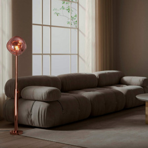 Design floor lamp "Ana" - Height-adjustable - Copper colour | floor lamps for living room