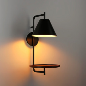 Wall light with shelf "Bilon" - E27 | bedroom wall lights