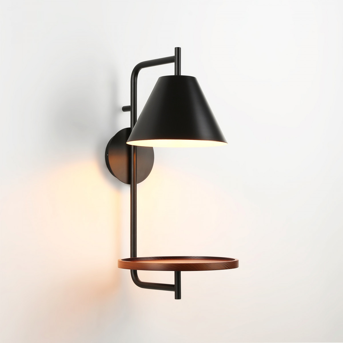 Wall light with shelf "Bilon" - E27 | bedroom wall lights