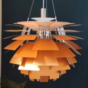 Design pendant lamp "Luxor M" - Bronze colour - E27