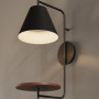 Wall light with shelf "Bilon" - E27 | bedroom wall lights