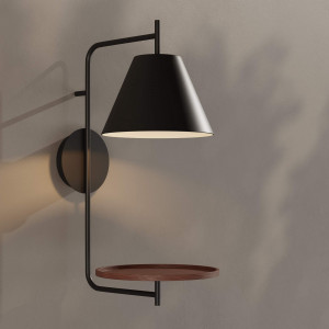 Wall light with shelf "Bilon" - E27 | bedroom wall lights