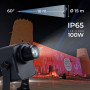 LED GOBO projector - 100W - 60° optics - Outdoor - Adjustable | gobo light projector