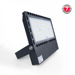 Asymmetrical outdoor LED floodlight - 300W - 140lm/W- IP66