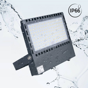 Asymmetrical outdoor LED floodlight - 300W - 140lm/W- IP66