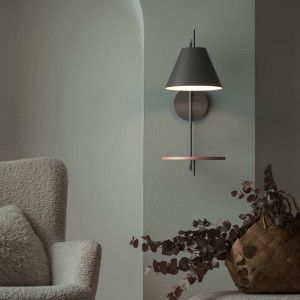 Wall light with shelf "Bilon" - E27 | bedroom wall lights