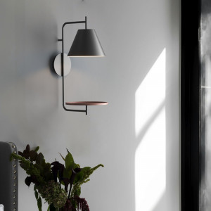 Wall light with shelf "Bilon" - E27 | bedroom wall lights