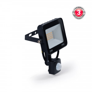 Outdoor LED floodlight with PIR motion sensor - 20W - IP65