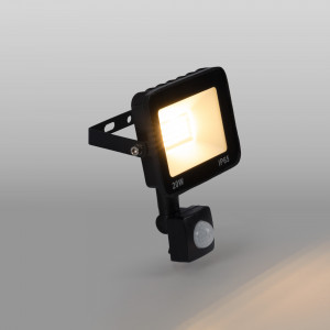 Outdoor LED floodlight with PIR motion sensor - 20W - IP65