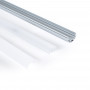 Aluminium profile for ≤ 13mm LED strip - Surface - ø 28mm - 2 metres