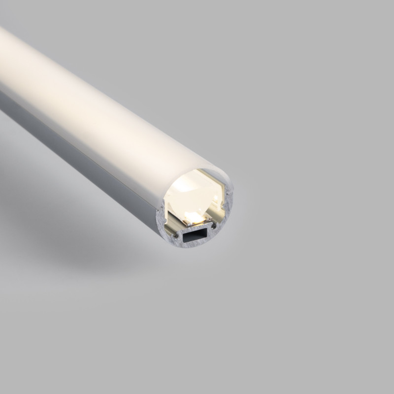 Aluminium profile for ≤ 13mm LED strip - Surface - ø 28mm - 2 metres