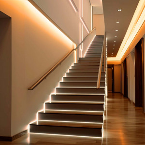 COB Single colour LED Strip - 24V DC - Lateral emission - 9W/m - 8mm - IP20 - 3cm cut - 5 metres roll