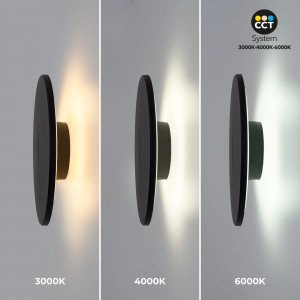 Circular wall light "Eclipse" - 18W - CCT - IP65