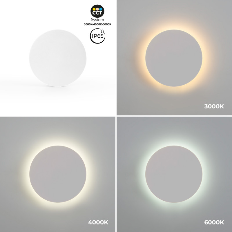 Circular wall light "Eclipse" - 18W - CCT - IP65