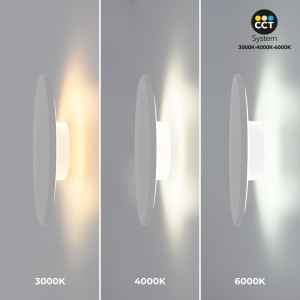 Circular wall light "Eclipse" - 18W - CCT - IP65